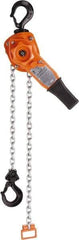 CM - 12,000 Lb Lifting Capacity, 5' Lift Height, Lever Hoist - Made from Chain, 77 Lb Avg Pull to Lift Rated Load, 1 Chain - Benchmark Tooling