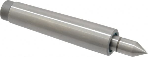 Royal Products - MT2 Taper Shank, 0.7" Head Diam 690 Lb Capacity Live Center - 5,000 Max RPM, 1/8" Head Length, 0.39" Point Diam, 7/8" Point Len, 540 Lb Max Workpc, 3-15/16" OAL, Standard Point - Benchmark Tooling