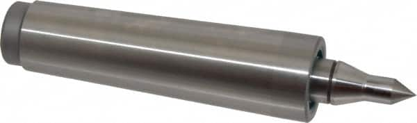 Royal Products - MT4 Taper Shank, 1.231" Head Diam 1,015 Lb Capacity Live Center - 4,500 Max RPM, 5/8" Point Diam, 1-3/8" Point Len, 580 Lb Max Workpc, 5-15/16" OAL, 3/8" Tip Diam, Long Point - Benchmark Tooling