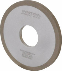 Norton - 4" Diam x 1-1/4" Hole x 1/4" Thick, 120 Grit Surface Grinding Wheel - Diamond, Type 1A1, Fine Grade, Resinoid Bond - Benchmark Tooling