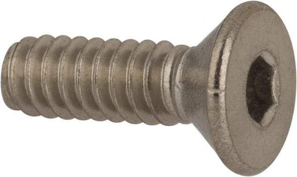 Value Collection - #10-24 UNC Hex Socket Drive, 82° Flat Screw - Grade 316 Stainless Steel, 5/8" OAL - Benchmark Tooling