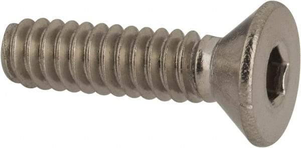 Value Collection - #10-24 UNC Hex Socket Drive, 82° Flat Screw - Grade 316 Stainless Steel, 3/4" OAL - Benchmark Tooling