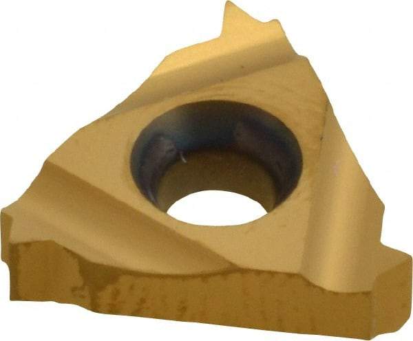 Carmex - 16IR Internal Right Hand 12 UN Laydown Threading Insert - Grade MXC, TiN Coated Carbide - Benchmark Tooling