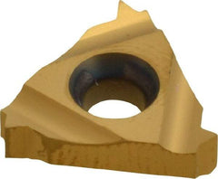 Carmex - 16IR Internal Right Hand 12 UN Laydown Threading Insert - Grade MXC, TiN Coated Carbide - Benchmark Tooling