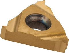 Carmex - 16ER External Right Hand 18 NPT Laydown Threading Insert - Grade MXC, TiN Coated Carbide - Benchmark Tooling