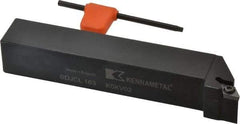 Kennametal - SDJC, Left Hand Cut, 3° Lead Angle, 1" Shank Height x 1" Shank Width, Neutral Rake Indexable Turning Toolholder - 6" OAL, DC..32.5. Insert Compatibility, Series Screw-On - Benchmark Tooling