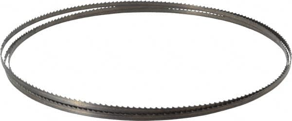 Starrett - 6 TPI, 7' 9" Long x 1/4" Wide x 0.025" Thick, Welded Band Saw Blade - Carbon Steel, Toothed Edge, Raker Tooth Set, Flexible Back, Contour Cutting - Benchmark Tooling