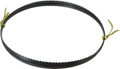 Starrett - 4 TPI, 7' 9" Long x 3/8" Wide x 0.025" Thick, Welded Band Saw Blade - Carbon Steel, Toothed Edge, Raker Tooth Set, Flexible Back, Contour Cutting - Benchmark Tooling