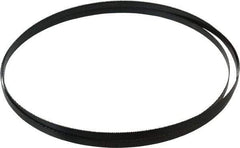 Starrett - 14 TPI, 7' 11" Long x 3/8" Wide x 0.025" Thick, Welded Band Saw Blade - Carbon Steel, Toothed Edge, Raker Tooth Set, Flexible Back, Contour Cutting - Benchmark Tooling