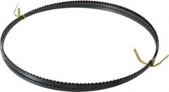 Starrett - 4 TPI, 16' Long x 3/8" Wide x 0.025" Thick, Welded Band Saw Blade - Carbon Steel, Toothed Edge, Raker Tooth Set, Flexible Back, Contour Cutting - Benchmark Tooling