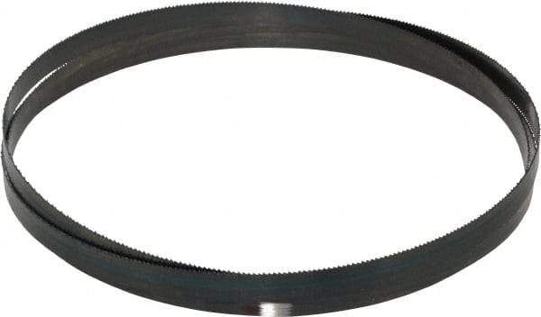 Starrett - 14 TPI, 6' 8" Long x 1/2" Wide x 0.025" Thick, Welded Band Saw Blade - Carbon Steel, Toothed Edge, Raker Tooth Set, Flexible Back, Contour Cutting - Benchmark Tooling