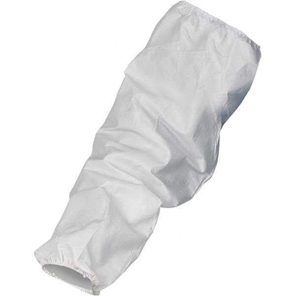 KleenGuard - Size Universal, White Kleenguard Disposable Sleeve - 18" Long Sleeve, Elastic Opening at Both Ends - Benchmark Tooling