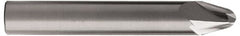 Accupro - 15° Taper Angle per Side, 1/4" Small End Diam, 0.341" LOC, Solid Carbide 2 Flute Tapered Ball End Mill - 2-1/2" OAL, 3/8" Shank Diam, Spiral Flute - Benchmark Tooling