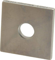 Mitutoyo - 0.1001" Square Steel Gage Block - Accuracy Grade 0, Includes Certificate of Inspection - Benchmark Tooling