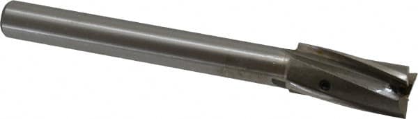 Value Collection - 45/64" Diam, 1/2" Shank, Diam, 3 Flutes, Straight Shank, Interchangeable Pilot Counterbore - Benchmark Tooling