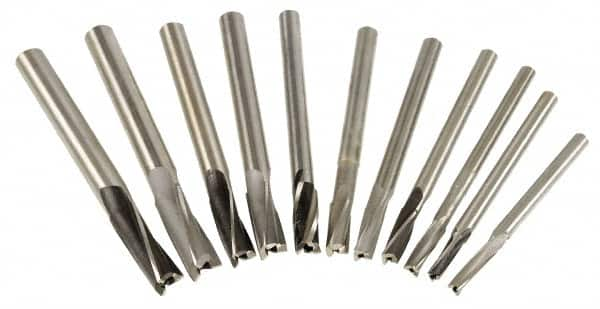 Value Collection - 11 Piece, 3 Flutes, Straight Shank, Interchangeable Pilot Counterbore Set - Benchmark Tooling