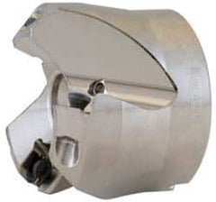 Seco - 2.48" Cut Diam, 3/4" Arbor Hole, 0.236" Max Depth of Cut, 45° Indexable Chamfer & Angle Face Mill - 5 Inserts, SE.X 1204 Insert, Right Hand Cut, 5 Flutes, Through Coolant, Series R220.53 - Benchmark Tooling