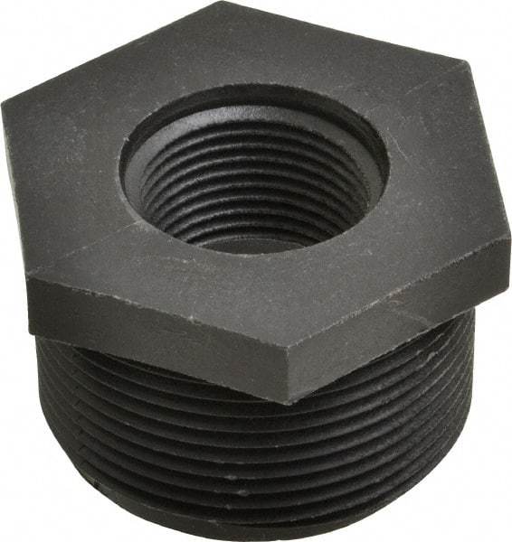 Green Leaf - 1-1/2 x 3/4" Polypropylene Plastic Pipe Reducer Bushing - MPT x FPT End Connections - Benchmark Tooling