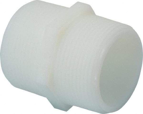 Green Leaf - 1-1/2" Nylon Plastic Pipe Hex Nipple - MIPT x MIPT End Connections - Benchmark Tooling