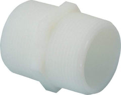 Green Leaf - 1-1/2" Nylon Plastic Pipe Hex Nipple - MIPT x MIPT End Connections - Benchmark Tooling