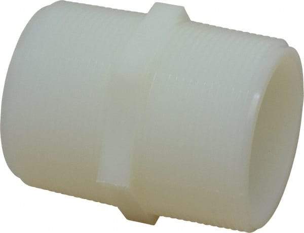 Green Leaf - 2" Nylon Plastic Pipe Hex Nipple - MIPT x MIPT End Connections - Benchmark Tooling