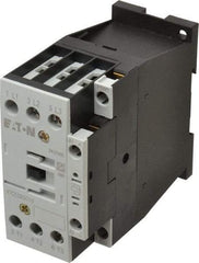 Eaton Cutler-Hammer - 3 Pole, 24 to 27 Coil VDC, 40 Amp, Nonreversible Open Enclosure IEC Contactor - 1 Phase hp: 2 at 115 V, 3 at 200 V, 5 at 230 V, 3 Phase hp: 10 at 230 V, 15 at 460 V, 20 at 575 V, 7.5 at 200 V, 25 Amp Inductive Load Rating Listed - Benchmark Tooling