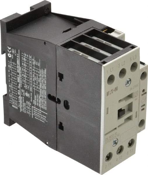 Eaton Cutler-Hammer - 3 Pole, 24 to 27 Coil VDC, 40 Amp, Nonreversible Open Enclosure IEC Contactor - 1 Phase hp: 3 at 115 V, 5 at 200 V, 5 at 230 V, 3 Phase hp: 10 at 200 V, 10 at 230 V, 20 at 460 V, 25 at 575 V, 32 Amp Inductive Load Rating Listed - Benchmark Tooling