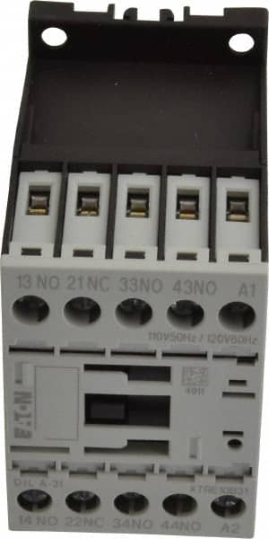 Eaton Cutler-Hammer - 4 Pole, 3NO/NC, 110/120 VAC Control Relay - 10 Amps, 220 VAC to 500 VAC - Benchmark Tooling