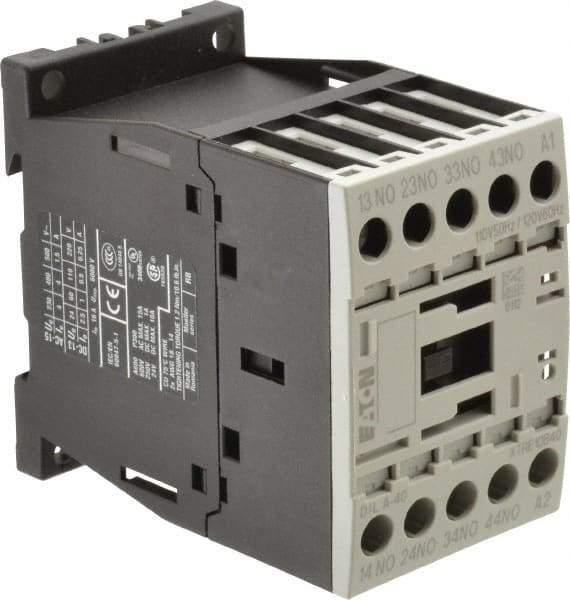 Eaton Cutler-Hammer - 4 Pole, 4NO, 110/120 VAC Control Relay - 10 Amps, 220 VAC to 500 VAC - Benchmark Tooling