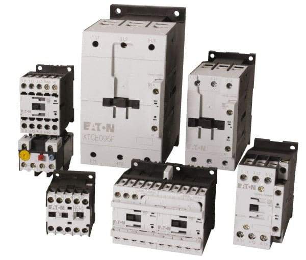 Eaton Cutler-Hammer - 3 Pole, 24 to 27 Coil VDC, 80 Amp, Nonreversible Open Enclosure IEC Contactor - 1 Phase hp: 10 at 230 V, 3 at 115 V, 7.5 at 200 V, 3 Phase hp: 15 at 200 V, 20 at 230 V, 40 at 460 V, 50 at 575 V, 50 Amp Inductive Load Rating Listed - Benchmark Tooling