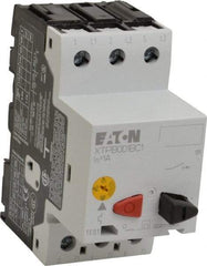 Eaton Cutler-Hammer - 1 Amp, IEC, Open Pushbutton Manual Motor Starter - 45mm Wide x 85mm Deep x 3.6667" High, 1/2 hp at 600 V & 2 hp at 480 V, CE Approved, CSA Certified, DIN VDE, EN/IEC, UL 508 Type E Compliant & UL Listed - Benchmark Tooling