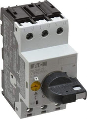 Eaton Cutler-Hammer - 25 Amp, IEC, Open Pushbutton Manual Motor Starter - 45mm Wide x 94mm Deep x 3.6667" High, 15 hp at 480 V, 20 hp at 600 V & 7-1/2 hp at 240 V, CE Approved, CSA Certified, DIN VDE, EN/IEC, UL 508 Type E Compliant & UL Listed - Benchmark Tooling