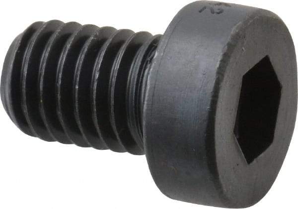 Holo-Krome - M8x1.25 Metric Coarse Hex Socket Drive, Low Socket Cap Screw - Grade 10.9 Alloy Steel, Black Oxide Finish, Fully Threaded, 12mm Length Under Head - Benchmark Tooling
