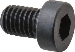 Holo-Krome - M8x1.25 Metric Coarse Hex Socket Drive, Low Socket Cap Screw - Grade 10.9 Alloy Steel, Black Oxide Finish, Fully Threaded, 12mm Length Under Head - Benchmark Tooling