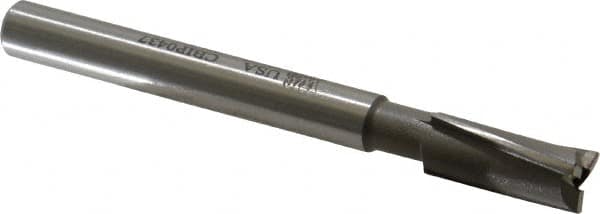 Made in USA - 7/16" Diam, 3/8" Shank, Diam, 3 Flutes, Straight Shank, Interchangeable Pilot Counterbore - Benchmark Tooling