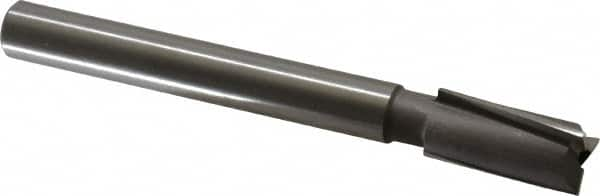 Made in USA - 5/8" Diam, 1/2" Shank, Diam, 3 Flutes, Straight Shank, Interchangeable Pilot Counterbore - Benchmark Tooling