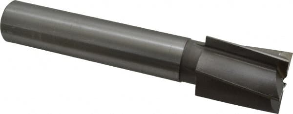 Made in USA - 1-3/4" Diam, 1-1/4" Shank, Diam, 5 Flutes, Straight Shank, Interchangeable Pilot Counterbore - Benchmark Tooling