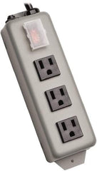 Tripp-Lite - 10 Outlets, 120 VAC15 Amps, 6' Cord, Power Outlet Strip - Keyhole, Tab Mount, 5-15 NEMA Configuration, 8-3/4" Strip - Benchmark Tooling