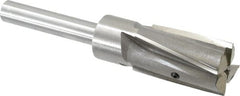 Value Collection - 1-1/8" Diam, 1/2" Shank, Diam, 4 Flutes, Straight Shank, Interchangeable Pilot Counterbore - Benchmark Tooling