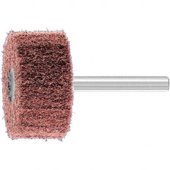 PFERD - 1-1/2" Diam x 3/4" Face Width, Aluminum Oxide Nonwoven Mounted Flap Wheel - 1/4" Shank Mount, 180 Grit, 15,000 Max RPM - Benchmark Tooling