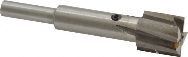 Value Collection - 19/32" Diam, 1/4" Shank, Diam, 4 Flutes, Straight Shank, Interchangeable Pilot Counterbore - Benchmark Tooling