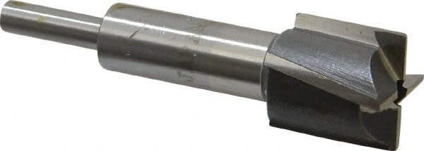 Value Collection - 27/32" Diam, 1/4" Shank, Diam, 4 Flutes, Straight Shank, Interchangeable Pilot Counterbore - Benchmark Tooling