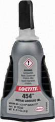 Loctite - 0.14 oz Bottle Clear Instant Adhesive - Series QuickTite, 5 to 30 sec Working Time, 24 hr Full Cure Time, Bonds to Metal & Plastic - Benchmark Tooling