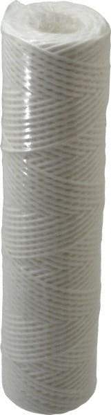 Parker - 2-1/2" OD, 10µ, Polyester String-Wound Cartridge Filter - 10" Long - Benchmark Tooling