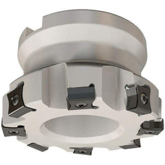 Iscar - 63mm Cut Diam, 22mm Arbor Hole, 3mm Max Depth of Cut, 86° Indexable Chamfer & Angle Face Mill - 8 Inserts, LN.. 1106 Insert, Right Hand Cut, 8 Flutes, Series TangMill - Benchmark Tooling