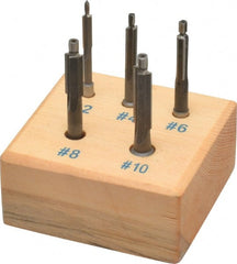 Value Collection - #10 to #2 Wire Fillister Head Screw Compatible, High Speed Steel, Solid Pilot Counterbore Set - Benchmark Tooling