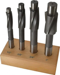 Value Collection - 1/2 to 1" Socket Head Cap Screw Compatible, High Speed Steel, Solid Pilot Counterbore Set - Benchmark Tooling