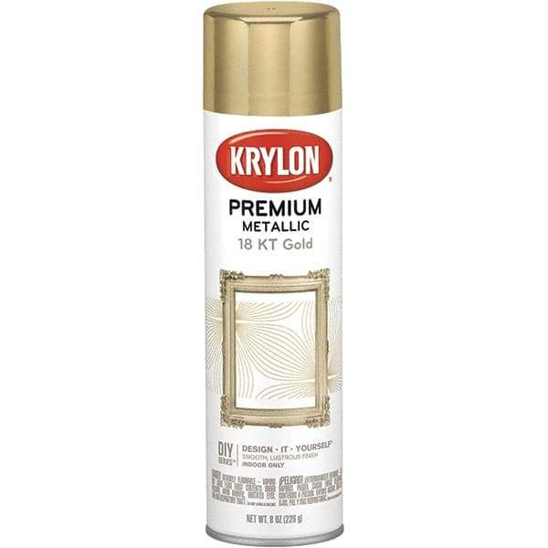 Krylon - Gold, Gloss, Metallic Spray Paint - 8 oz Container - Benchmark Tooling