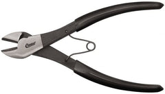 Clauss - 7" OAL, Wire Cutter - 7/8" Jaw Length x 1-1/8" Jaw Width, Standard Head, Vinyl Coated Handle - Benchmark Tooling