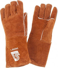 Steiner - Size L Wool Lined Cowhide Heat Resistant Glove - 14" OAL, Straight Thumb - Benchmark Tooling